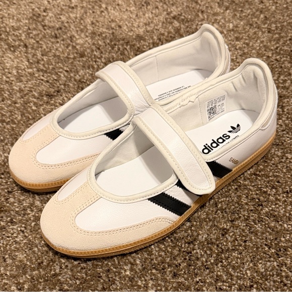 adidas Samba Mary Jane Sneakers in White, Black and Gum NWOB - Picture 8 of 10